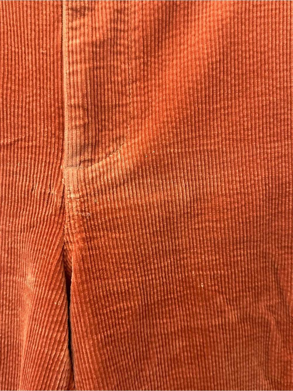 Madewell High-Rise Slim Emmett Wide-Leg Corduroy Pants in Rusty Terracotta - Picture 7 of 8